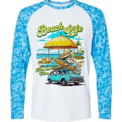 Beach Life Tides and Vibes - Long Sleeve Tee